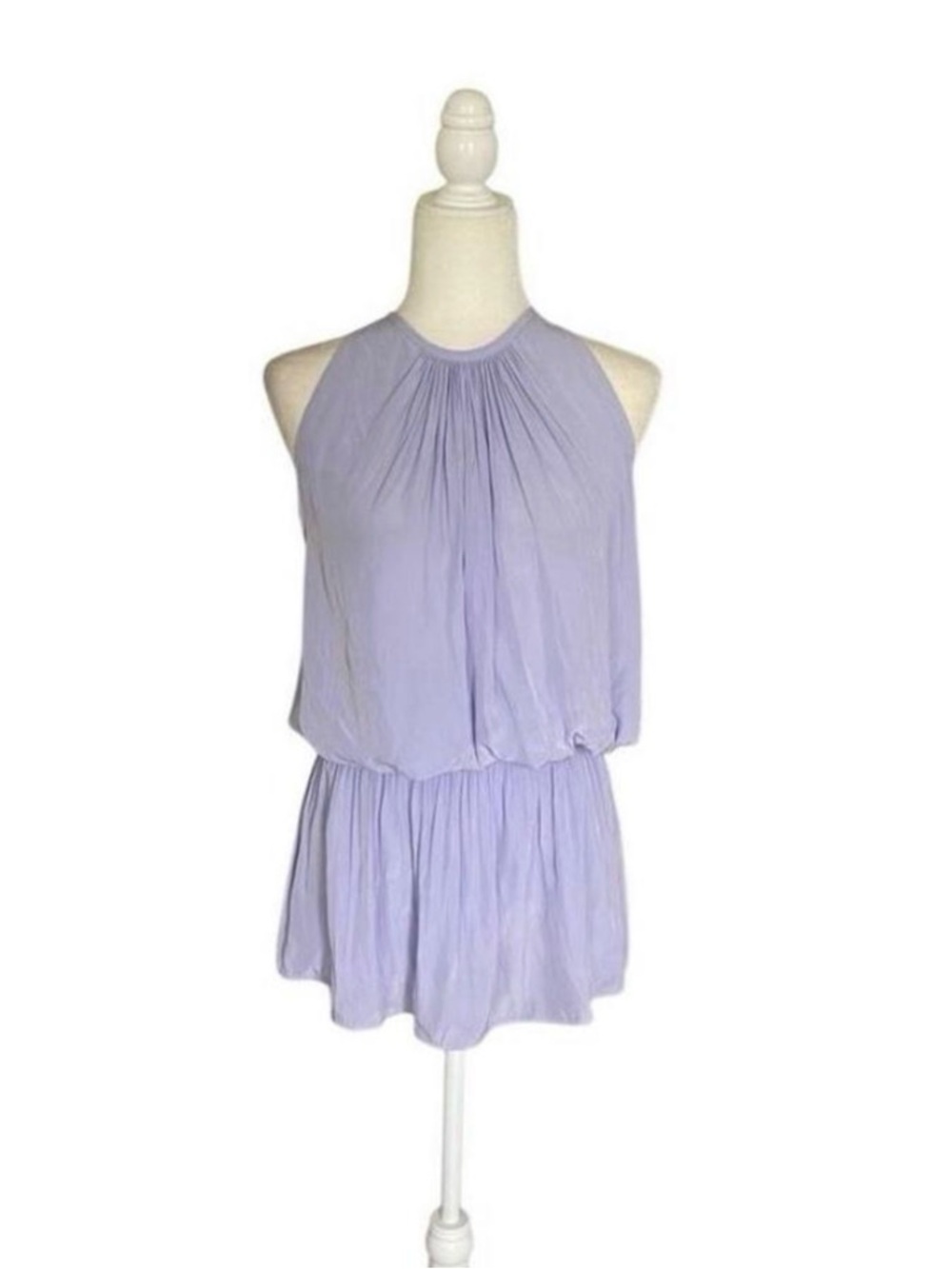 Ramy Brook Lilac Halter Mini Dress